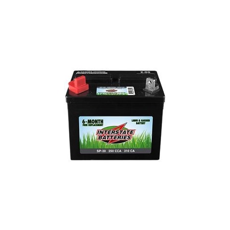 Interstate Batteries INTERSTATE BATTERIES SP-30 Lawn and Garden Battery, 12 V Battery SP-30